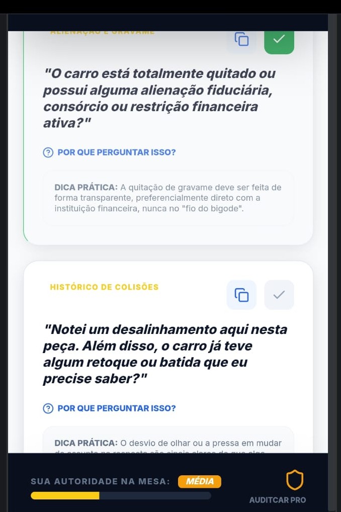 Roteiro da Autoridade WebApp Screenshot 2